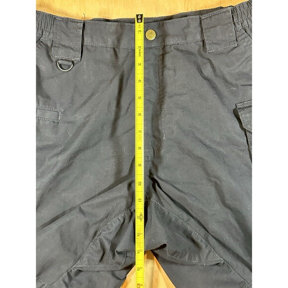 5.11 Tactical Shorts Mens 34 Blue Ripstop Canvas Cargo Workwear Elastic Waist - Picture 5 of 10